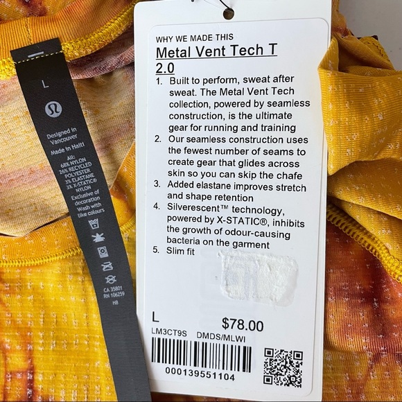 LULULEMON NWT METAL VENT SHORT SLEEVE SLEEVE SHIRT 2.0 DISCONNECT MARBLE WINE - Picture 6 of 10